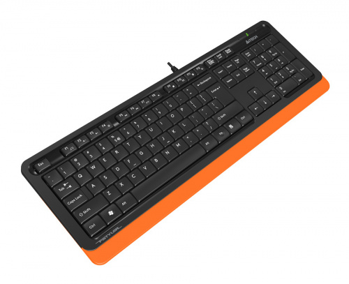 Клавиатура A4Tech Fstyler FK10 черный/оранжевый USB фото 3