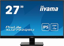 Монитор Iiyama 27" XU2792QSU-B1 черный IPS LED 16:9 DVI HDMI M/M матовая 350cd 178гр/178гр 2560x1440 DisplayPort Ultra HD 2K (1440p) USB 5кг