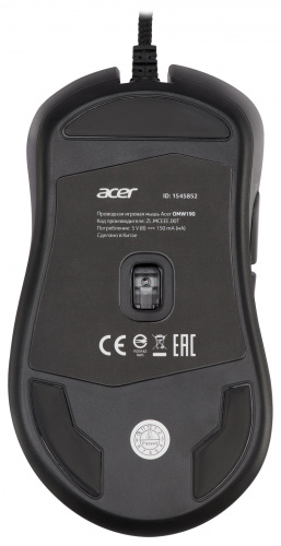 Мышь Acer OMW190 черный оптическая (6400dpi) USB (6but) фото 10