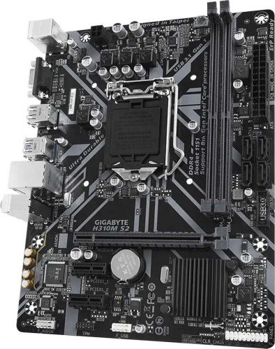 Материнская плата Gigabyte H310M S2 1.1 Soc-1151v2 Intel H370 2xDDR4 mATX AC`97 8ch(7.1) GbLAN+VGA фото 3