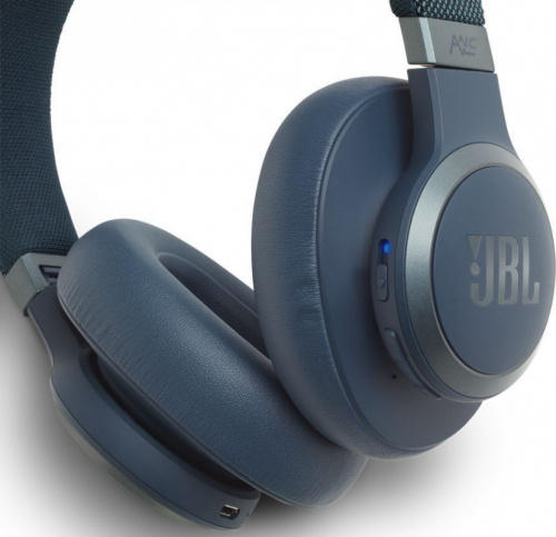 Гарнитура накладные JBL Live 650BTNC 1.2м синий беспроводные bluetooth в ушной раковине (JBLLIVE650BTNCBLU) фото 5