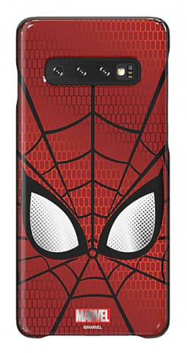 Чехол (клип-кейс) Samsung для Samsung Galaxy S10 Marvel Case Spiderman красный (GP-G973HIFGKWD)