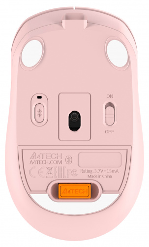 Мышь A4Tech Fstyler FB10C розовый оптическая (2000dpi) беспроводная BT/Radio USB (4but) фото 3