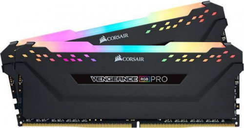 Память DDR4 2x8Gb 3200MHz Corsair CMH16GX4M2Z3200C16 Vengeance RGB Pro RTL Gaming PC4-25600 CL16 DIMM 288-pin 1.35В Intel