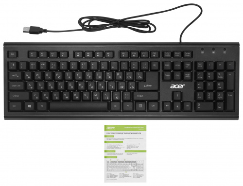 Клавиатура Acer OKW120 черный USB (ZL.KBDEE.006) фото 4