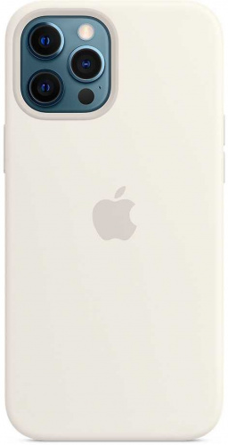 Чехол (клип-кейс) Apple для Apple iPhone 12 Pro Max Silicone Case with MagSafe белый (MHLE3ZE/A)