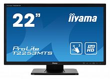 Монитор Iiyama 21.5" ProLite T2253MTS-B1 черный TN LED 2ms 16:9 DVI HDMI M/M матовая 1000:1 250cd 170гр/160гр 1920x1080 D-Sub FHD USB Touch 5.6кг
