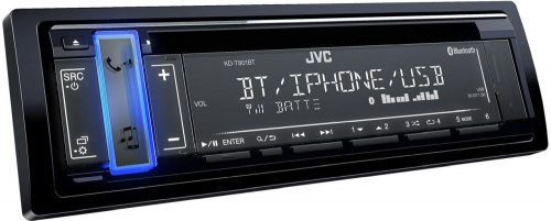 Автомагнитола CD JVC KD-T801BT 1DIN 4x50Вт фото 4