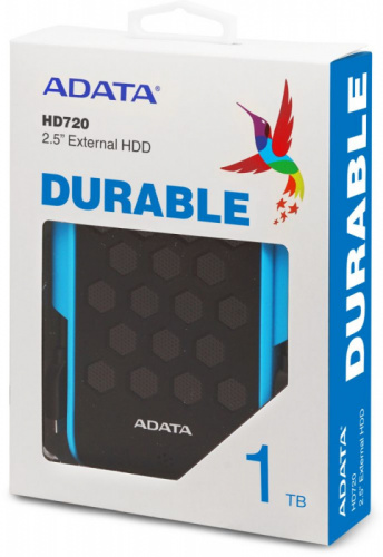 Жесткий диск A-Data USB 3.0 1Tb AHD720-1TU31-CBL HD720 DashDrive Durable (5400rpm) 2.5" синий фото 2