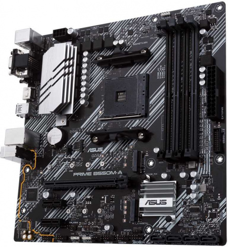 Материнская плата Asus PRIME B550M-A Soc-AM4 AMD B550 4xDDR4 mATX AC`97 8ch(7.1) GbLAN RAID+VGA+DVI+HDMI фото 3