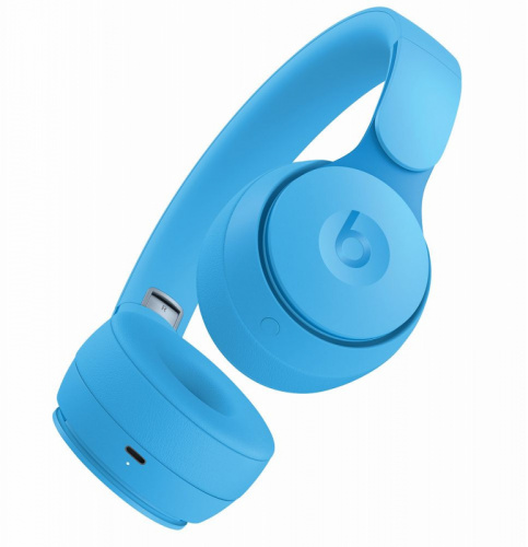 Гарнитура накладные Beats Solo Pro Wireless Noise Cancelling голубой беспроводные bluetooth оголовье (MRJ92EE/A) фото 4