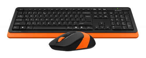 Клавиатура + мышь A4Tech Fstyler FG1010 клав:черный/оранжевый мышь:черный/оранжевый USB беспроводная Multimedia (FG1010 ORANGE) фото 2