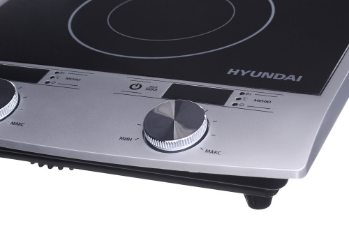 Плита Индукционная Hyundai HYC-0103 серебристый/черный стеклокерамика (настольная) фото 11