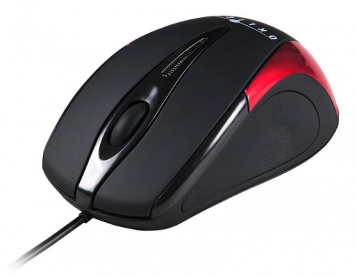 Мышь Oklick 235M черный/красный оптическая (800dpi) USB (2but) фото 8