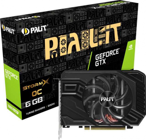 Видеокарта Palit PCI-E PA-GTX1660SUPER STORMX OC 6G nVidia GeForce GTX 1660SUPER 6144Mb 192bit GDDR6 1530/14000 DVIx1/HDMIx1/DPx1/HDCP Ret фото 5