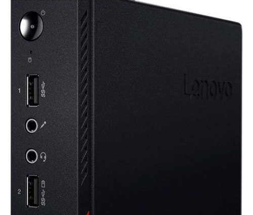 ПК Lenovo ThinkCentre M715q slim A6 Pro 8570E (3)/4Gb/SSD256Gb/R5/noOS/GbitEth/WiFi/BT/клавиатура/мышь/черный фото 5