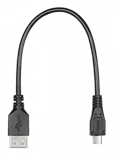 Кабель OTG Buro USB (m)-micro USB (m) 0.2м черный фото 3