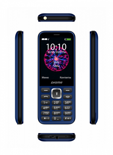 Мобильный телефон Digma C281 Linx 32Mb синий моноблок 2Sim 2.8" 240x320 0.08Mpix GSM900/1800 MP3 microSD фото 3
