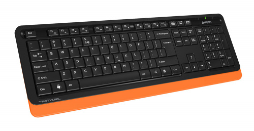 Клавиатура + мышь A4Tech Fstyler FG1010 клав:черный/оранжевый мышь:черный/оранжевый USB беспроводная Multimedia (FG1010 ORANGE) фото 10