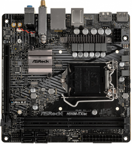 Материнская плата Asrock H510M-ITX/AC Soc-1200 Intel H510 2xDDR4 mini-ITX AC`97 8ch(7.1) GbLAN+HDMI+DP фото 8