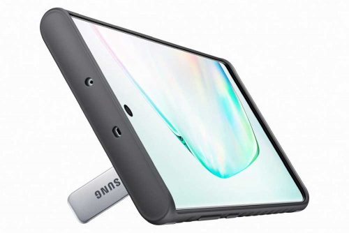 Чехол (клип-кейс) Samsung для Samsung Galaxy Note 10+ Protective Standing Cover серебристый (EF-RN975CSEGRU) фото 5