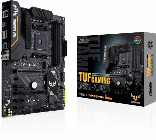 Материнская плата Asus TUF GAMING B450-PLUS II Soc-AM4 AMD B450 4xDDR4 ATX AC`97 8ch(7.1) GbLAN RAID+HDMI+DP фото 3