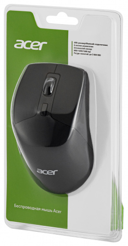 Мышь Acer OMR170 черный оптическая (1600dpi) беспроводная BT/Radio USB (5but) фото 2