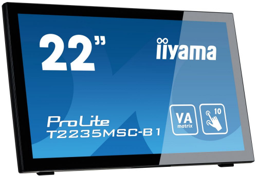Монитор Iiyama 21.5" ProLite T2235MSC-B1 черный VA LED 5ms 16:9 DVI M/M матовая 3000:1 250cd 178гр/178гр 1920x1080 D-Sub DisplayPort FHD Touch 3.7кг фото 3