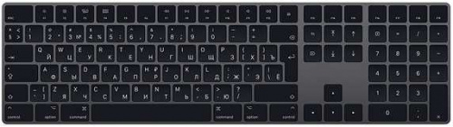 Клавиатура Apple Magic Keyboard темно-серый USB беспроводная BT slim Multimedia