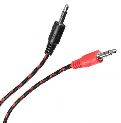 Наушники с микрофоном Оклик HS-L320G Phoenix черный/красный 1.9м мониторные оголовье (359482) фото 20