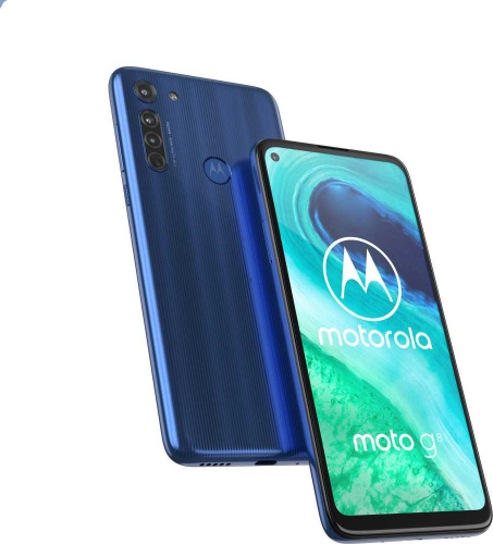 Смартфон Motorola G8 64Gb 4Gb синий моноблок 3G 4G 2Sim 6.4" 720x1560 Android 10.0 16Mpix 802.11 b/g/n GPS GSM900/1800 GSM1900 MP3 FM A-GPS microSD max512Gb фото 3