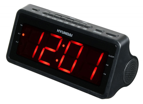 Радиобудильник Hyundai H-RCL140 черный LED подсв:красная часы:цифровые AM/FM фото 2