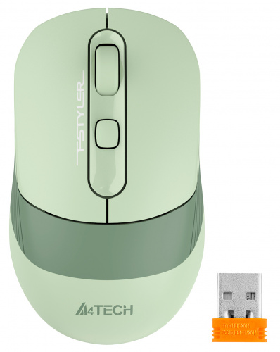 Мышь A4Tech Fstyler FB10C зеленый оптическая (2000dpi) беспроводная BT/Radio USB (4but) фото 11