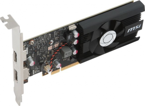 Видеокарта MSI PCI-E GT 1030 2G LP OC NVIDIA GeForce GT 1030 2048Mb 64 GDDR5 1265/6008/HDMIx1/DPx1/HDCP Ret low profile фото 2