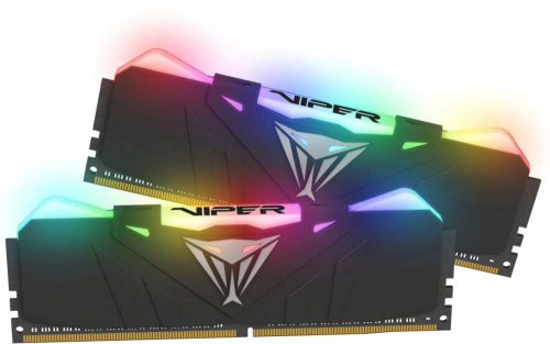 Память DDR4 2x8Gb 3200MHz Patriot PVR416G320C6K Viper RGB RTL Gaming PC4-25600 CL16 DIMM 288-pin 1.35В kit single rank с радиатором Ret фото 2