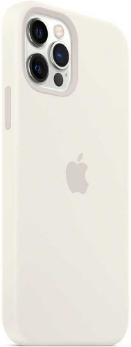 Чехол (клип-кейс) Apple для Apple iPhone 12/12 Pro Silicone Case with MagSafe белый (MHL53ZE/A) фото 5