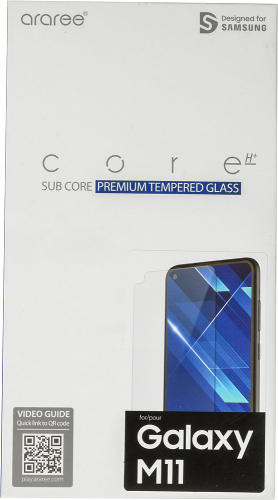 Защитное стекло для экрана Samsung araree by KDLAB для Samsung Galaxy M11 прозрачная 1шт. (GP-TTM115KDATR) фото 2