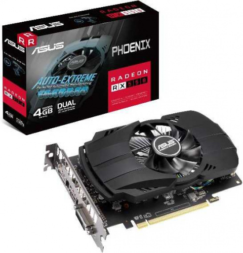 Видеокарта Asus PCI-E PH-RX550-4G-EVO AMD Radeon RX 550 4096Mb 128 GDDR5 1183/6000 DVIx1 HDMIx1 DPx1 HDCP Ret фото 6