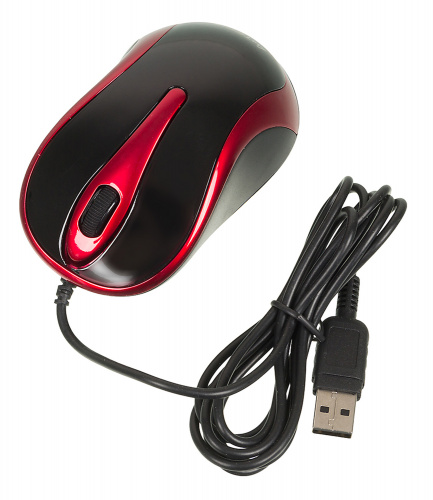 Мышь A4Tech V-Track Padless N-360 красный/черный оптическая (1200dpi) USB (3but) фото 6