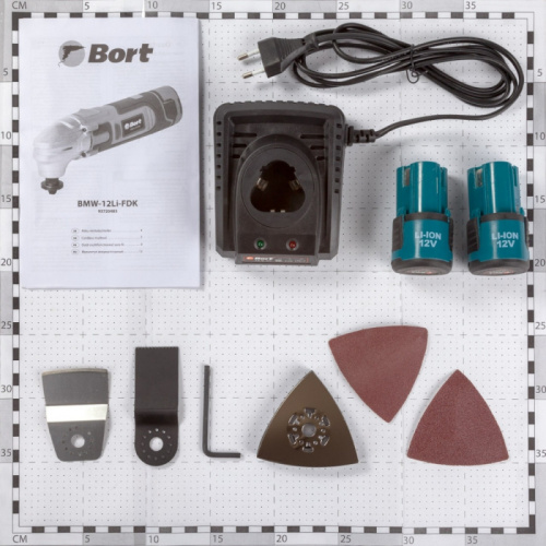 Многофункциональный инструмент Bort BMW-12Li-FDK синий фото 11