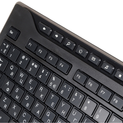 Клавиатура A4Tech KD-800 черный USB slim Multimedia фото 4