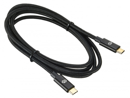Кабель Digma Power Delivery 100W USB Type-C (m)-USB Type-C (m) 1.5м черный фото 5