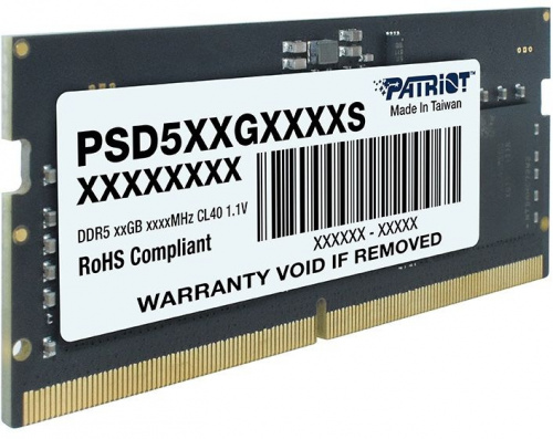 Память DDR5 32GB 4800MHz Patriot PSD532G48002S RTL PC5-38400 CL40 SO-DIMM 262-pin 1.1В dual rank Ret фото 2