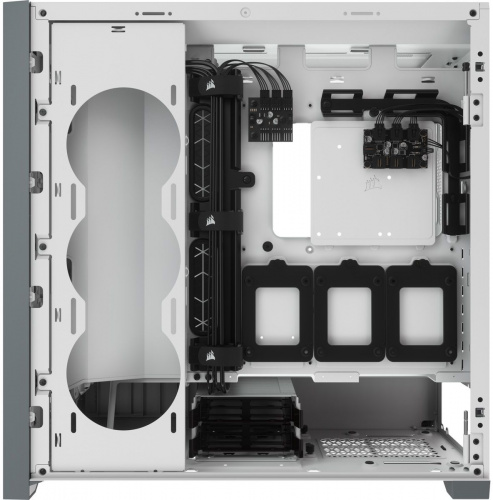 Корпус Corsair iCUE 5000X RGB белый без БП ATX 6x120mm 6x140mm 2xUSB3.0 audio bott PSU фото 13