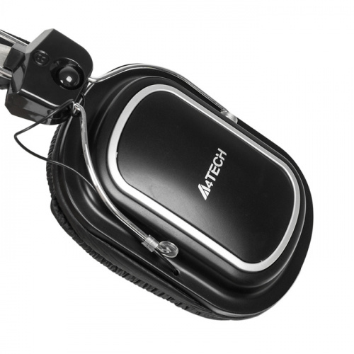 Наушники с микрофоном A4Tech HS-50 черный 2.5м мониторные оголовье фото 8