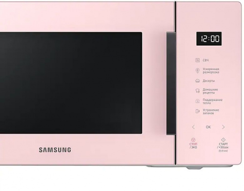 Микроволновая Печь Samsung MS23T5018AP/BW 23л. 800Вт розовый фото 4
