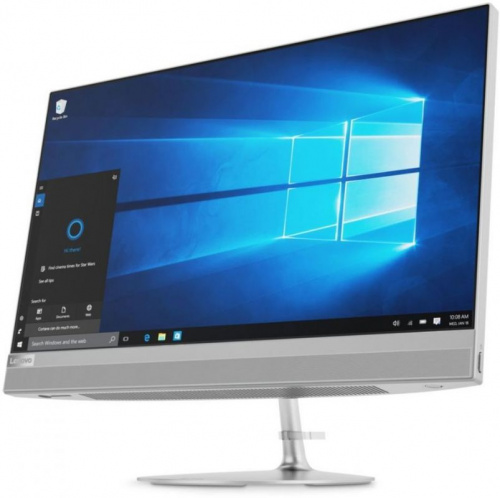 Моноблок Lenovo IdeaCentre 520-24ICB 23.8" Full HD i5 8400T (1.7)/8Gb/1Tb 7.2k/SSD128Gb/530 2Gb/Windows 10/GbitEth/WiFi/BT/клавиатура/мышь/Cam/серебристый 1920x1080