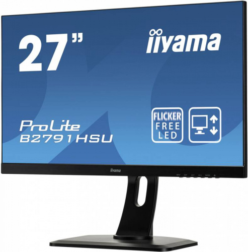 Монитор Iiyama 27" ProLite B2791HSU-B1 черный TN LED 1ms 16:9 HDMI M/M матовая HAS Pivot 300cd 170гр/160гр 1920x1080 D-Sub DisplayPort FHD USB 6.9кг фото 6