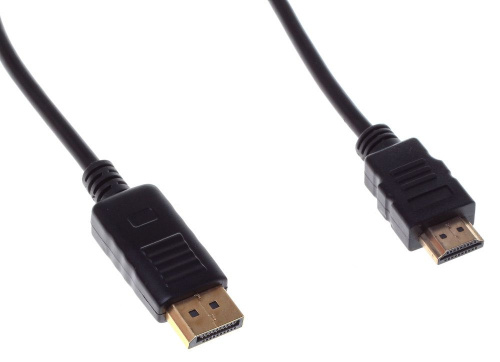Кабель аудио-видео Buro DisplayPort (m)/HDMI (m) 1.8м. позолоч.конт. черный (BHP RET HDMI_DPP18) фото 4