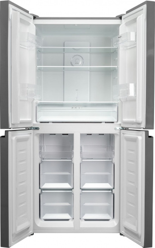 Холодильник Weissgauff WCD 337 NFB черное стекло (трехкамерный) фото 3
